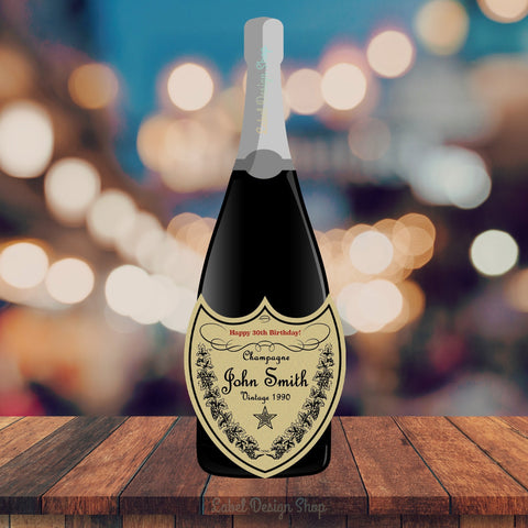 Dom Perignon Champagne Label