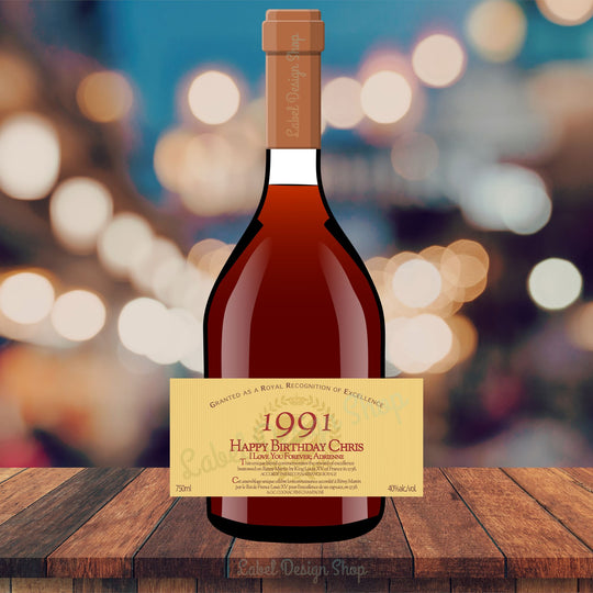 Personalized Remy Martin 1738 Bottle Label - Custom Wine Labels USA